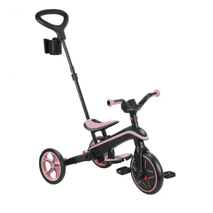 Детска триколка 4 в 1 GLOBBER EXPLORER TRIKE FOLDABLE, сгъваема, розов цвят, снимка 4