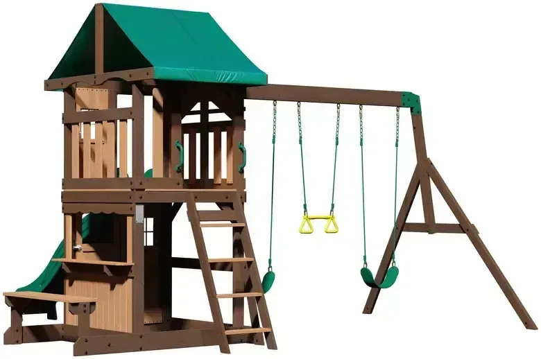 Кула за игра Backyard Discovery Lakewood с люлки и пързалка, снимка 4