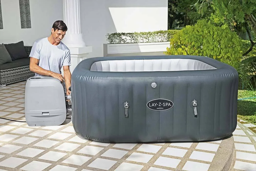 Джакузи надуваемо 180 × 180 × 71 см, Hawaii Hydrojet Pro, снимка 3