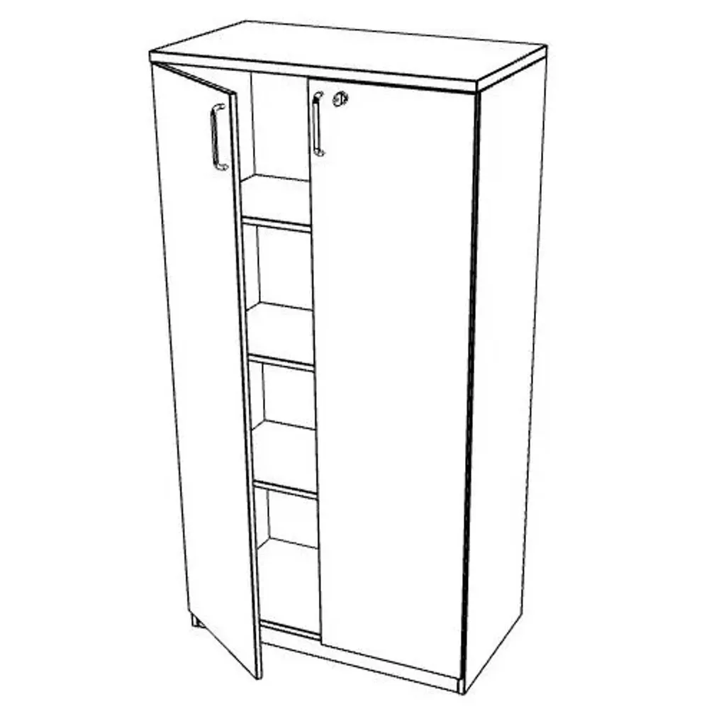 Easy Space шкаф 4OH 800мм с плътни врати, снимка 3