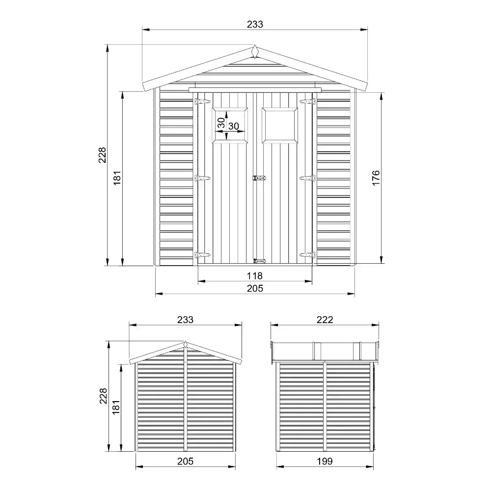Барака - 205 × 199 см – 4 м², снимка 6