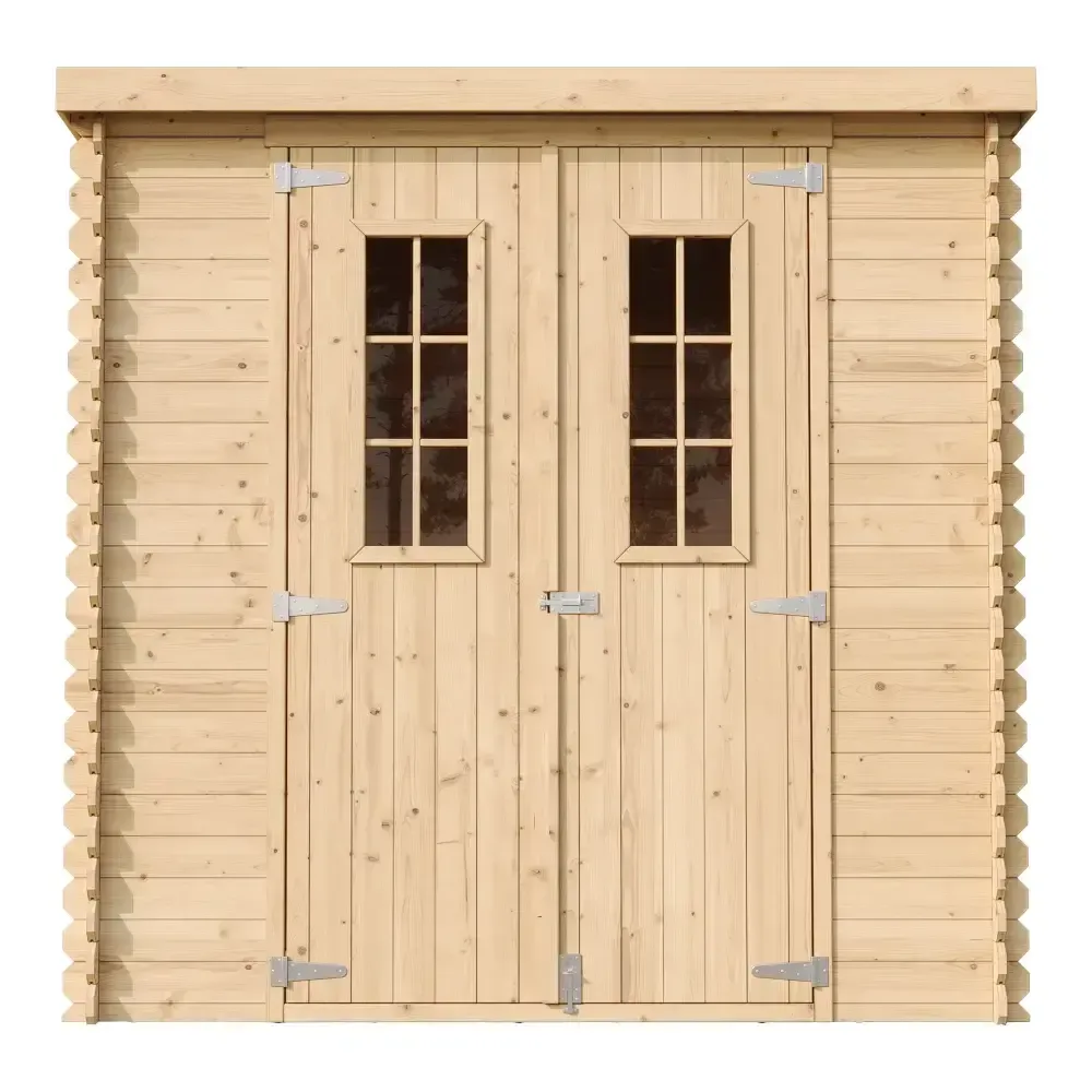 Дървена барака без под – 200 × 130 см – 2 м², снимка 3