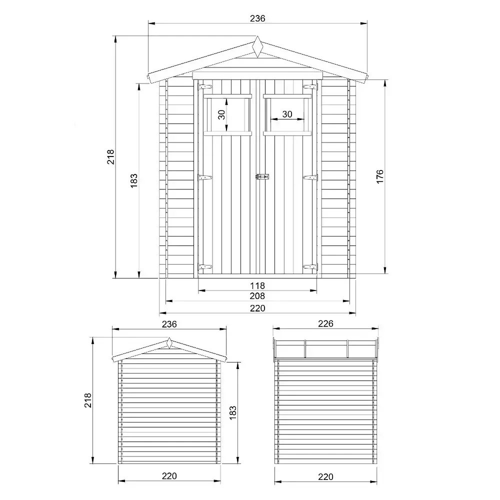 Барака - 220 × 220 см – 4 м², снимка 8