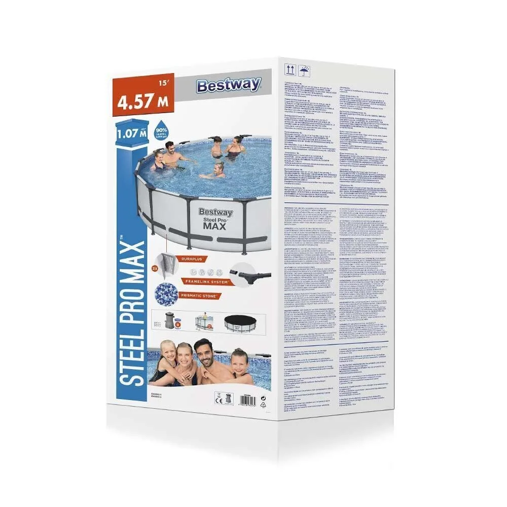 Сглобяем басейн Steel Pro Frame 4.6 метра, снимка 6