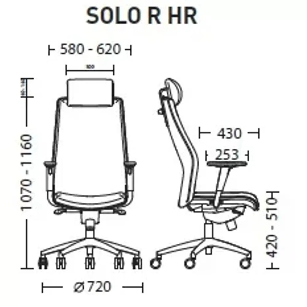 Работен стол Solo HR, снимка 4