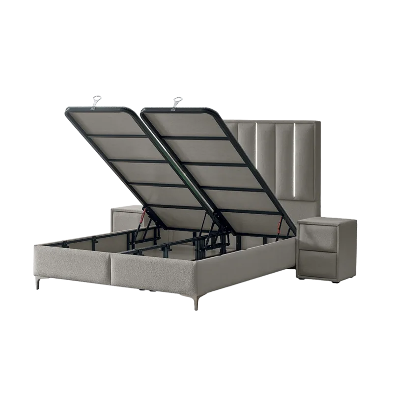 Тапицирана спалня с матрак MINI MOONLIGHT 140 х 200 - пясък 04, снимка 4