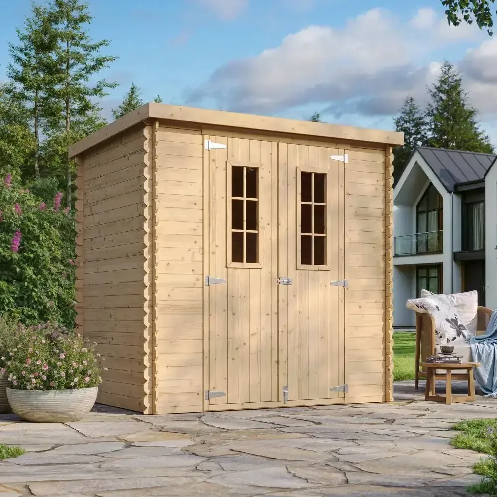 Дървена барака без под – 200 × 130 см – 2 м², снимка 4