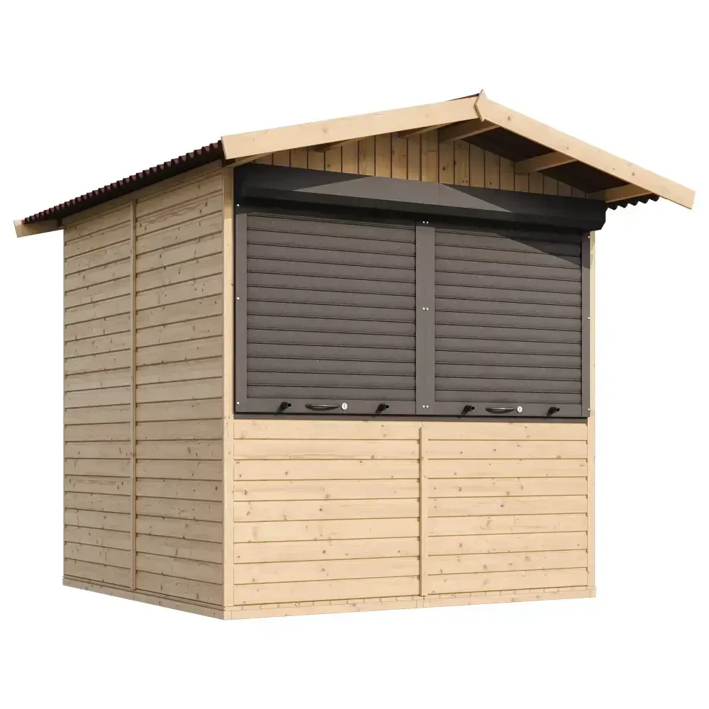 Дървен щанд – 205 × 199 см – 4 м² – код TTM149Z, снимка 3