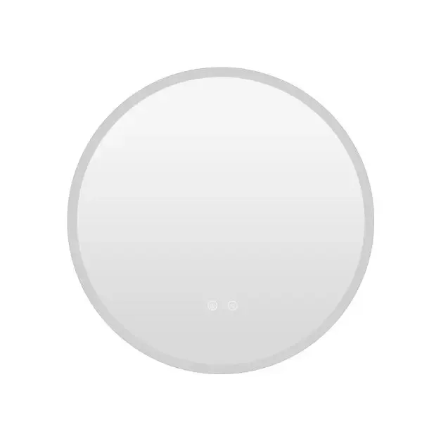 Кръгло LED огледало за баня Ø 70 см с 3 цвята светлина и антизапотяване