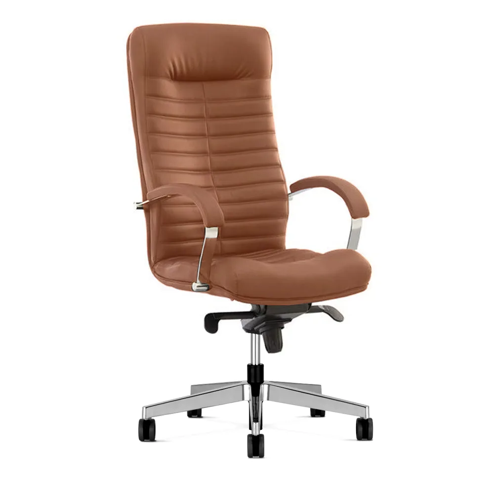 Мениджърски стол Orion Steel Leather SD – тъмнокафяв (LE01), снимка 8