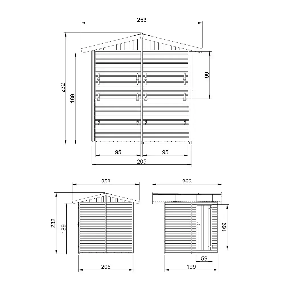 Дървен щанд – 205 × 199 см – 4 м², снимка 8