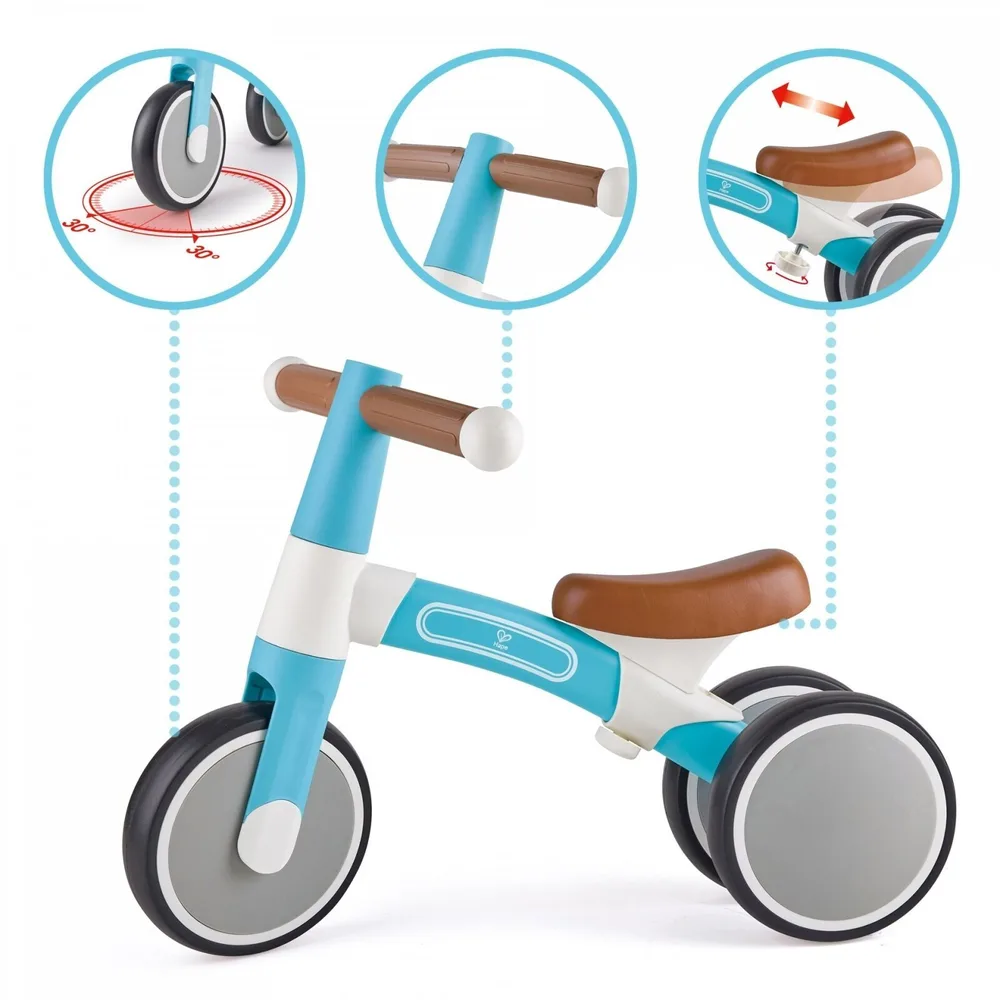 Първо балансиращо колело Hape Vespa, Светло синьо, снимка 3