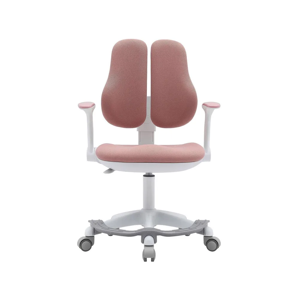 Детски стол RFG Ergo Cute White, текстил, до 100 kg, розов, снимка 2