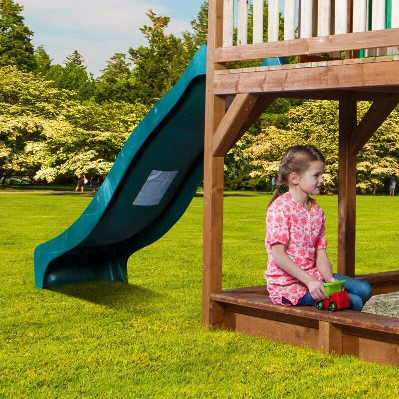 Мега Къща Liam 2, Axi с катерушка и 1 люлка - Green Slide, снимка 9