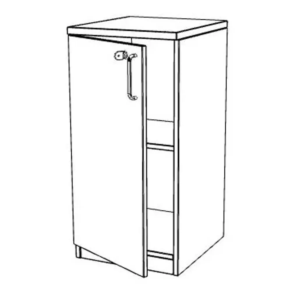 Easy Space шкаф 2OH 400мм с плътна врата, снимка 3