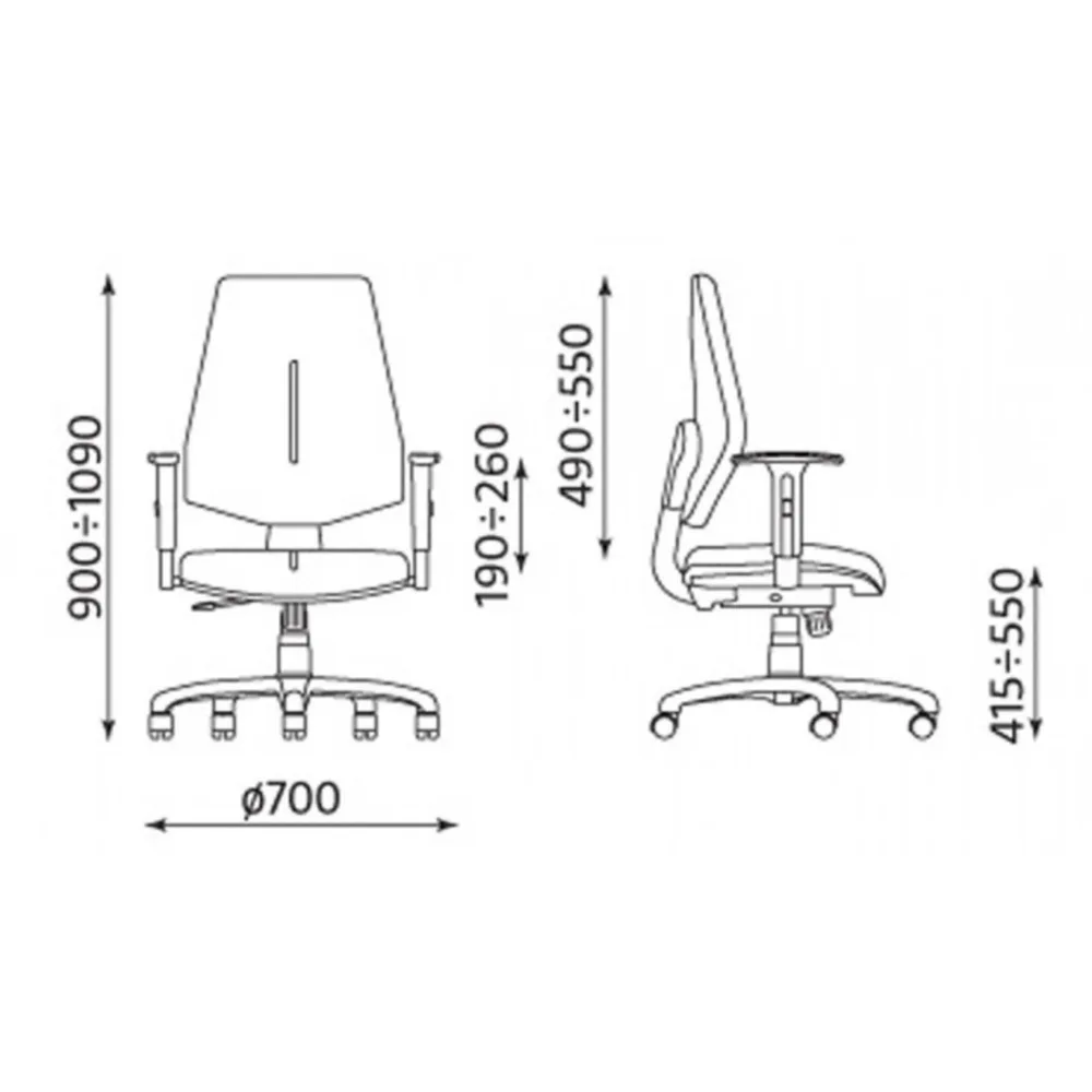 Работен стол Gem YB-156, снимка 3
