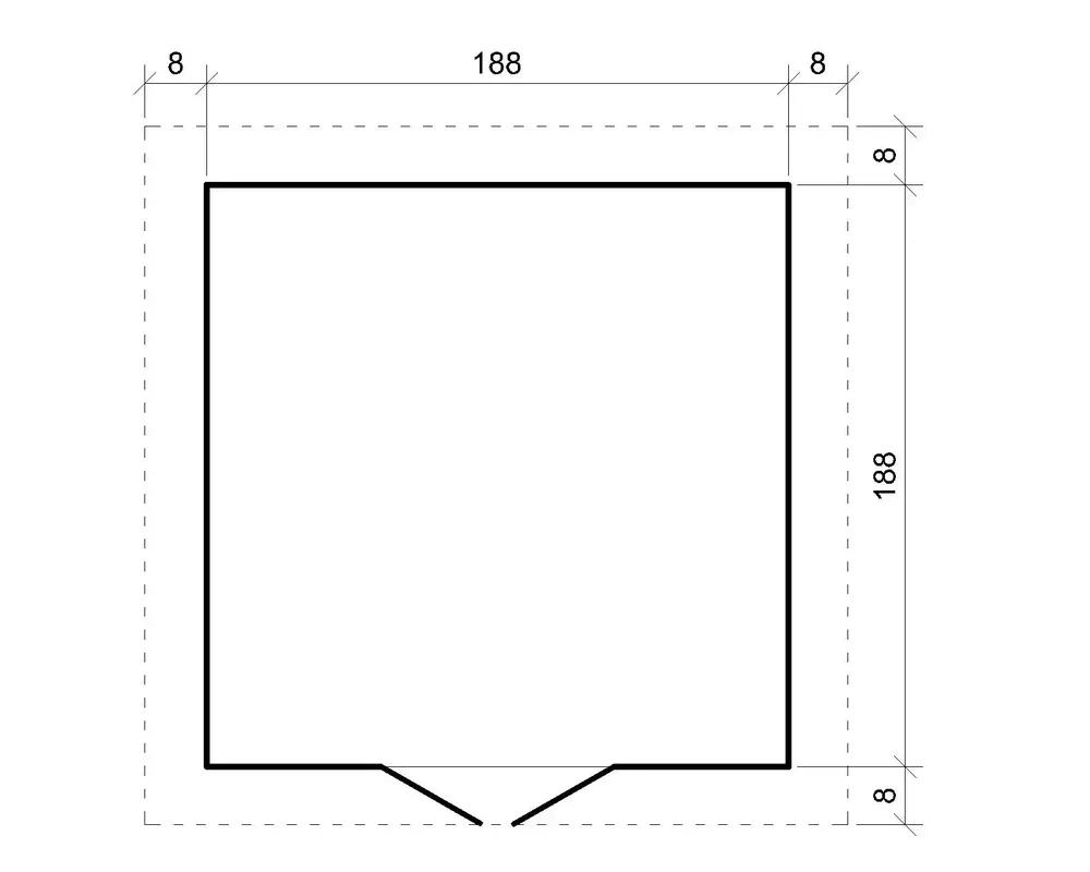 Дървена барака с под – 200 × 200 см – 4 м², снимка 7