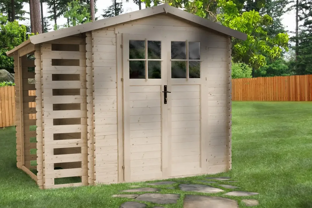 Барака с навес и под - 256 × 200 см – 5 м² – код TTM386F+TTM386G, снимка 3