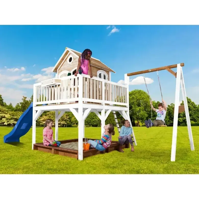 Мега Къща Liam, Axi с катерушка и 1 люлка - Blue Slide, снимка 9