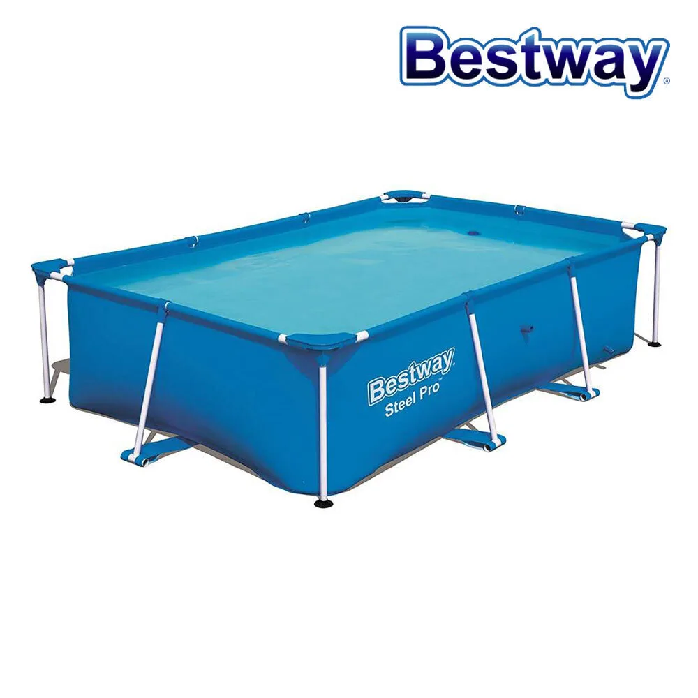 Басейн с конструкция, сглобяем, 259 × 170 × 61 см, Bestway 56403 Steel Splash Jr. Frame Pro