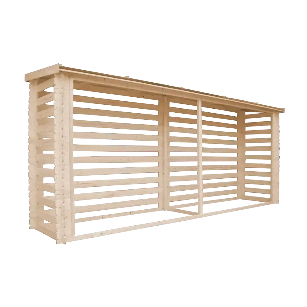 Навес за дърва – 456 × 100 см – 7 m³