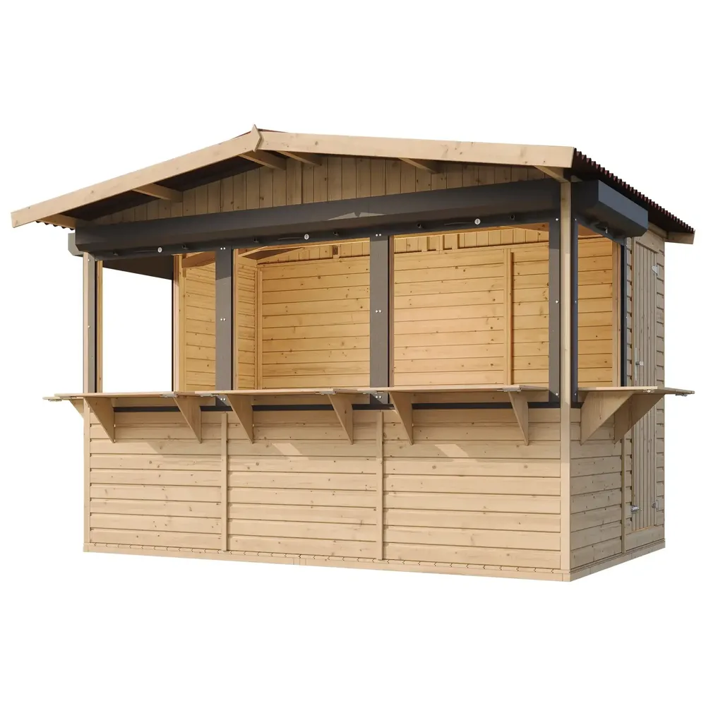 Дървен щанд – 303 × 199 см – 6 м² – код TTM150BZ, снимка 6