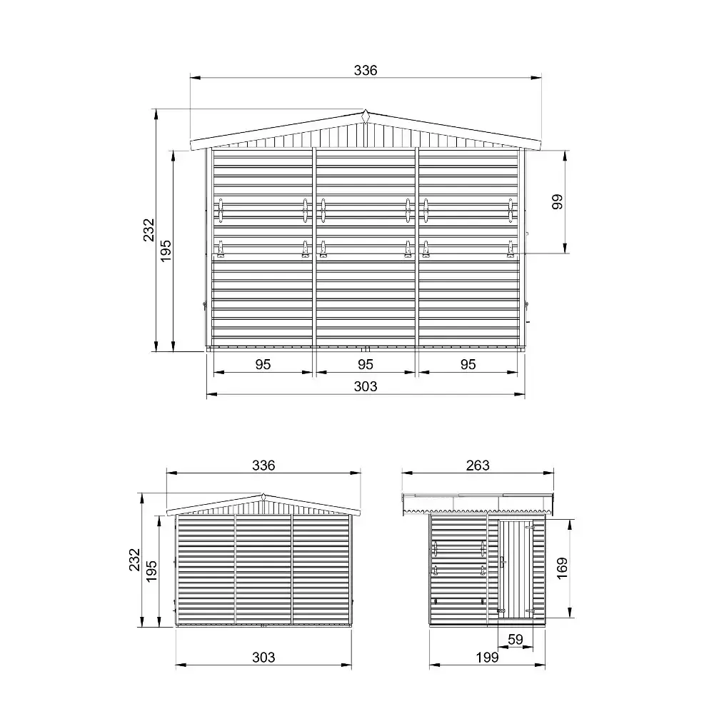 Дървен щанд за продажба – 303 × 199 см – 6 м², снимка 8