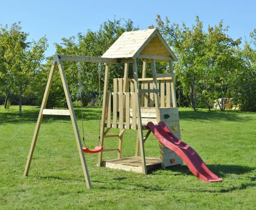 Кула Junior Activity с пързалка, пясъчник и една люлка, снимка 7