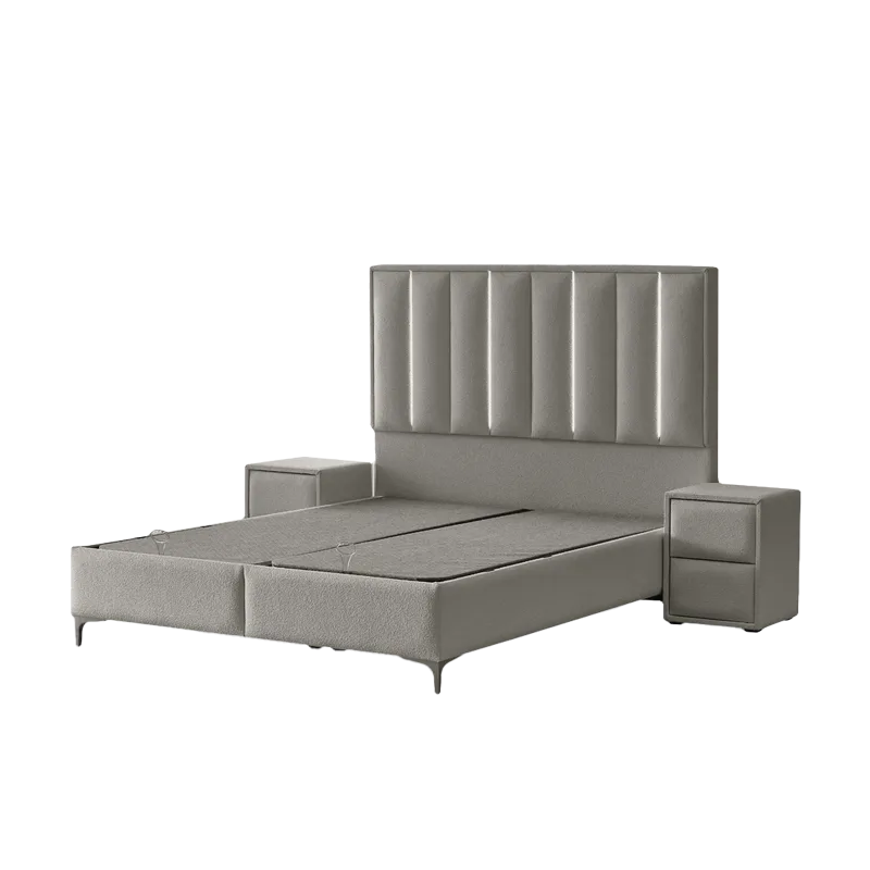 Тапицирана спалня с матрак MINI MOONLIGHT 140 х 200 - пясък 04, снимка 3