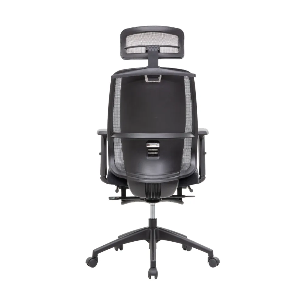 Работен стол Zeron HR Grey Mesh, снимка 3