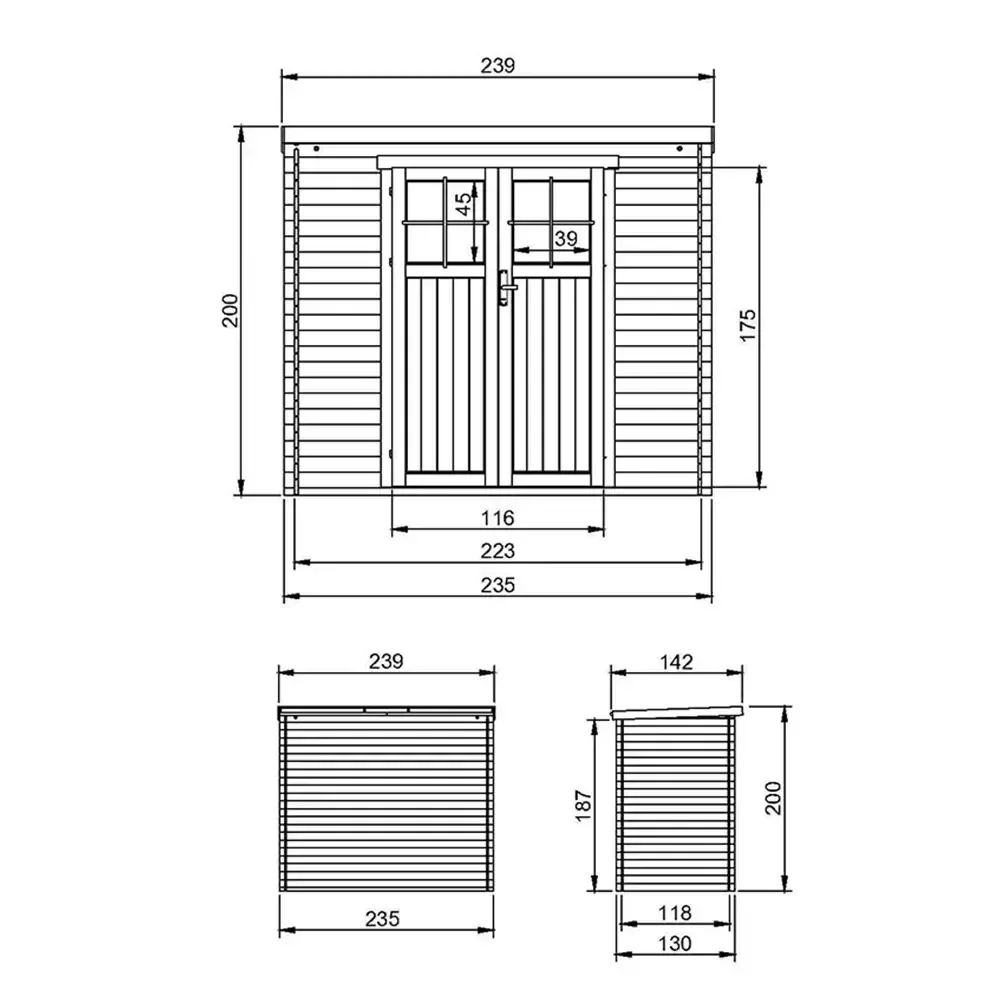 Барака с брава и под - 235 × 130 см – 3 м², снимка 6