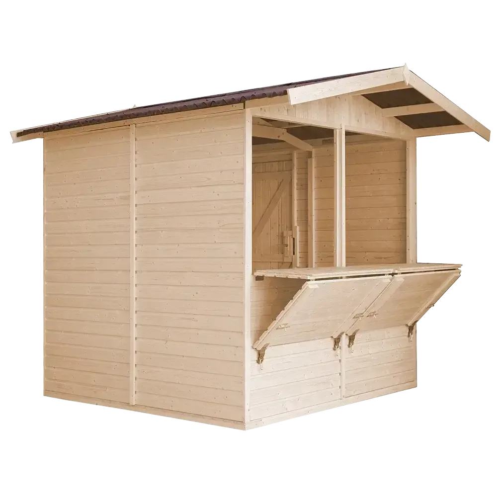 Дървен щанд – 205 × 199 см – 4 м², снимка 2