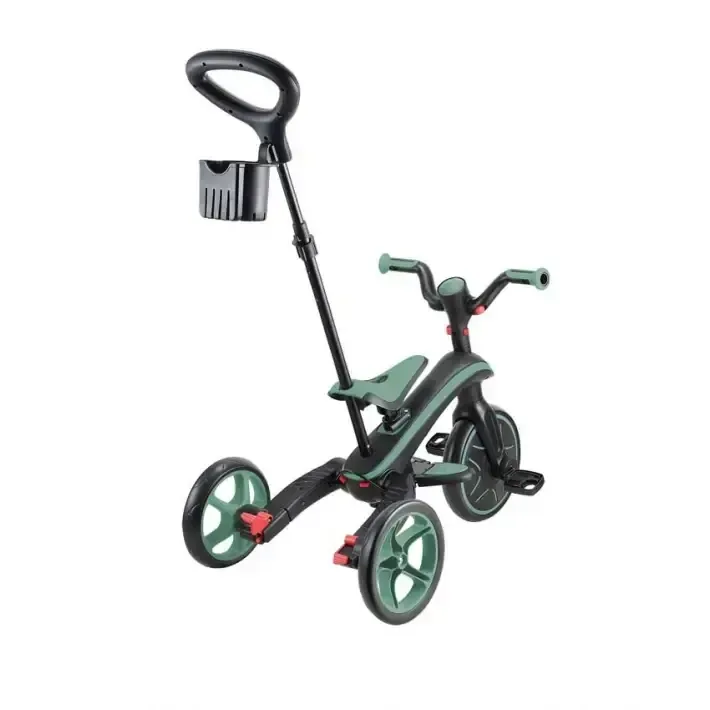 Детска триколка 4 в 1 GLOBBER EXPLORER TRIKE FOLDABLE, сгъваема, цвят маслина, снимка 9
