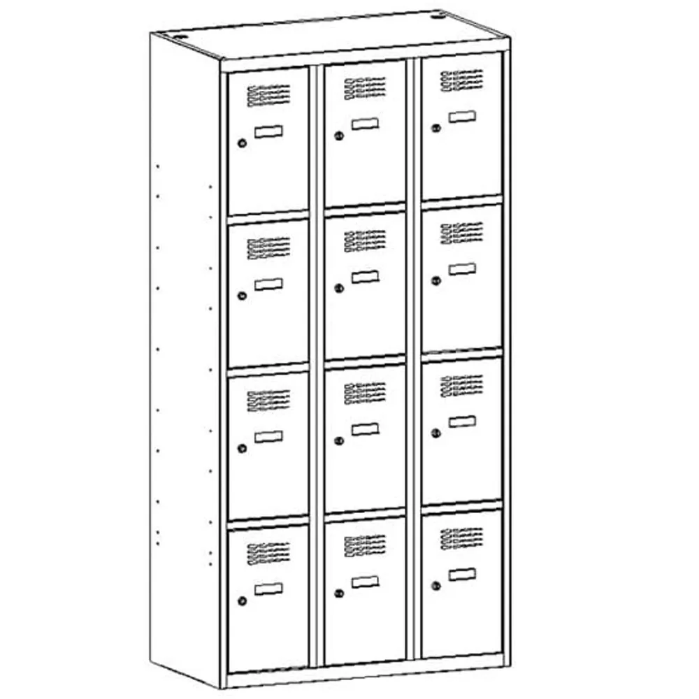 Метален шкаф Sus 334 W – RAL 7035 Light grey MALOW, снимка 7