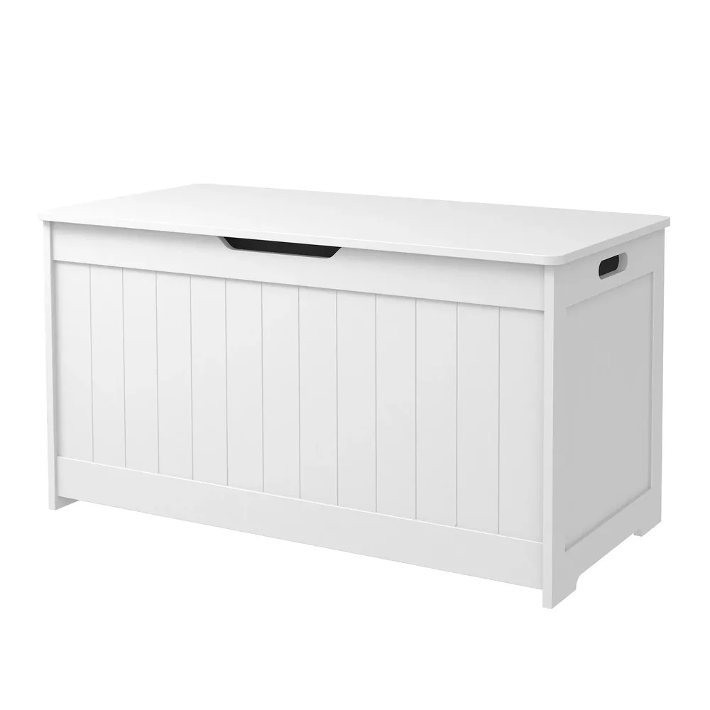 Детска ракла за играчки и пейка 2 в 1 дървена JWTR-3086 WHITE, снимка 2