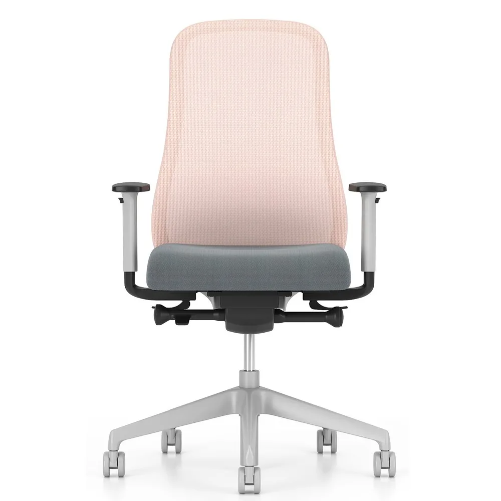 Работен стол Souly Mesh Light Grey LUH2, снимка 2