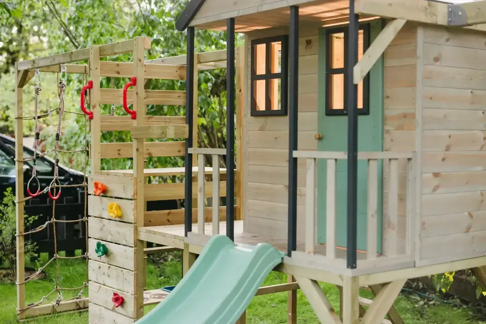 Детска къщичка за приключения Cottage House ALL IN - Пастелно зелен, снимка 5