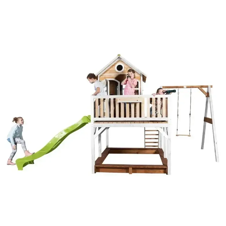 Мега Къща Liam, Axi с катерушка и 1 люлка - Green Slide, снимка 6