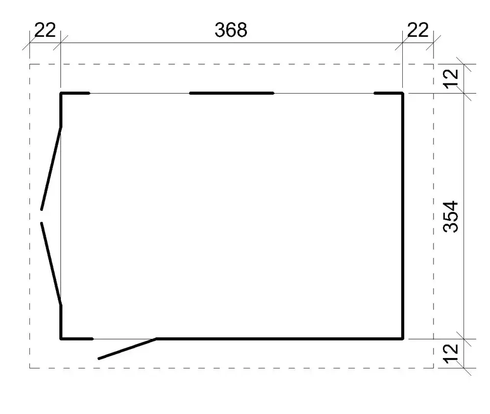 LP® SmartSide® панелен гараж – 354 × 368 см – 13 м², снимка 8