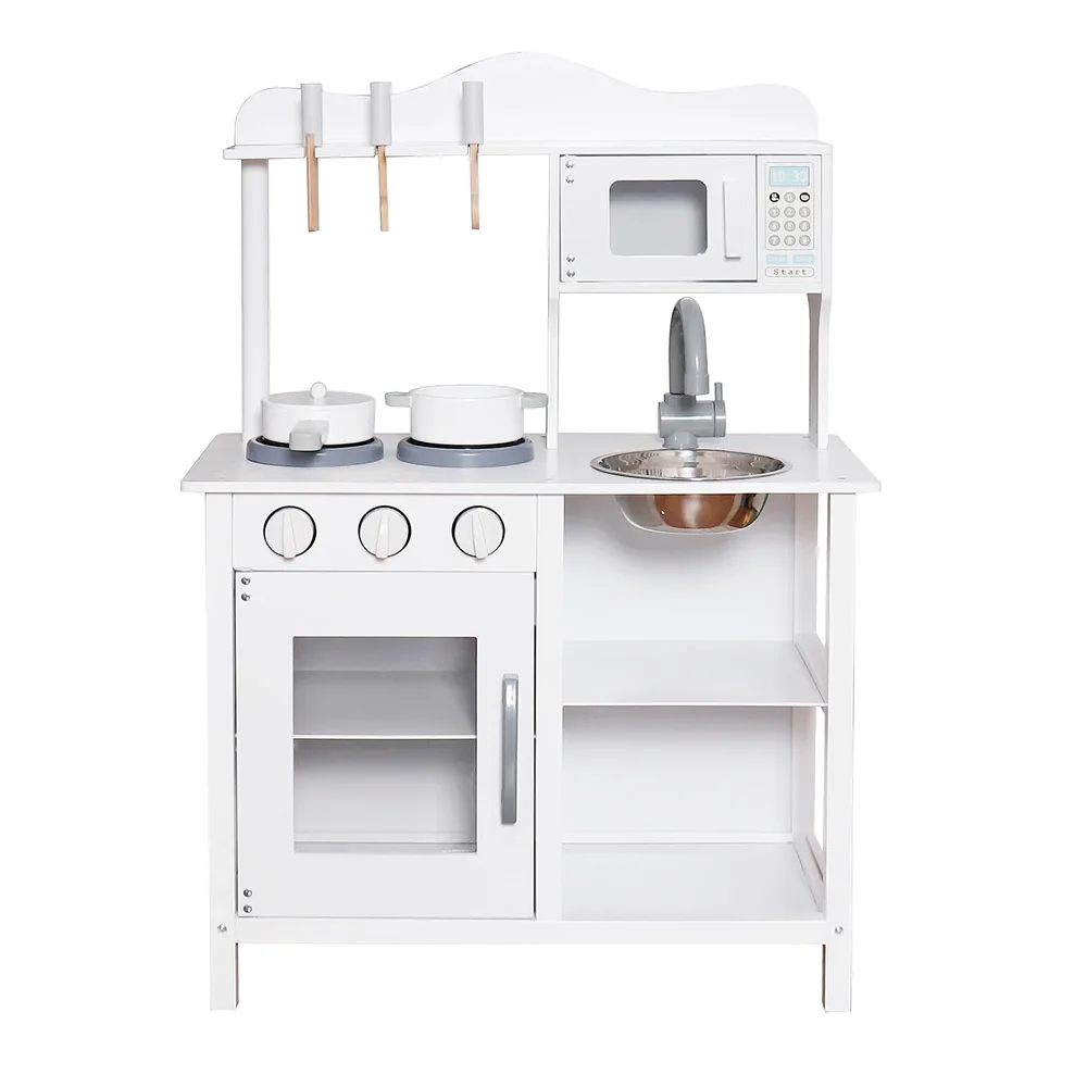 Детска дървена кухня бяла W10C404H, снимка 9
