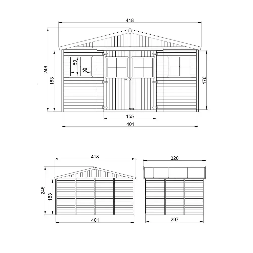 Барака с под 401 × 297 см – 12 м², снимка 6