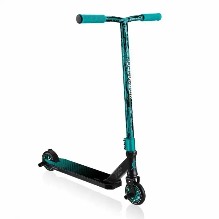 Тротинетка за фрийстайл и скачане Globber GS 720 - черна-тюркоаз, снимка 2