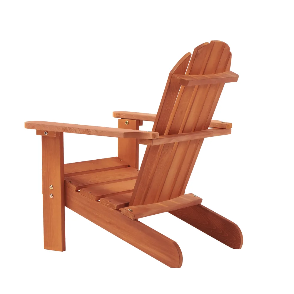 Детски стол, шезлонг Adirondack, релаксация в градината, двора, балкона, терасата, къмпинга и плажа, дървен, снимка 2