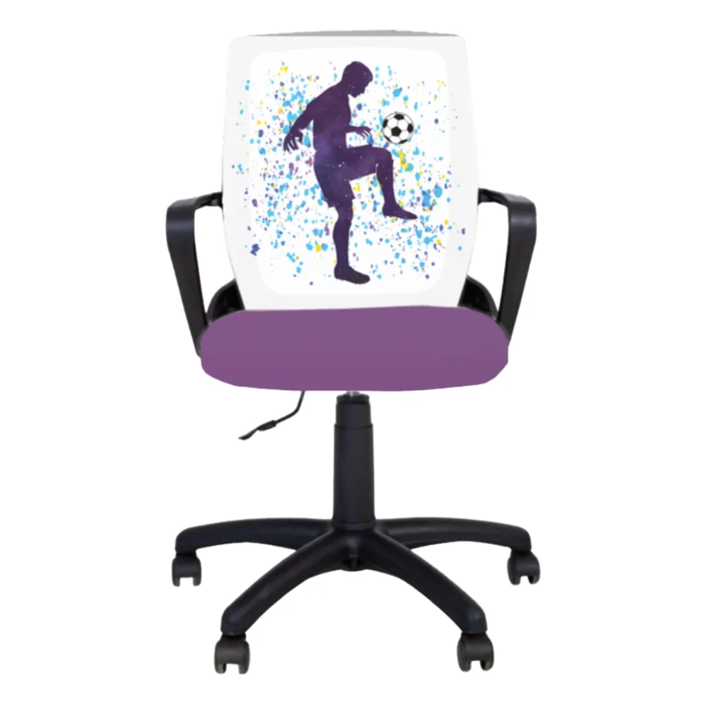 Детски стол Fly Black Footbal Purple