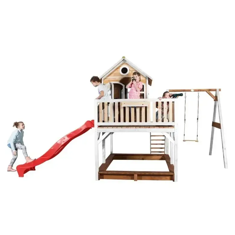 Мега Къща Liam, Axi с катерушка и 1 люлка - Red Slide, снимка 7