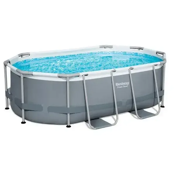 Bestway Power Steel Oval - Сглобяем басейн с помпа 305 × 200 × 84 см