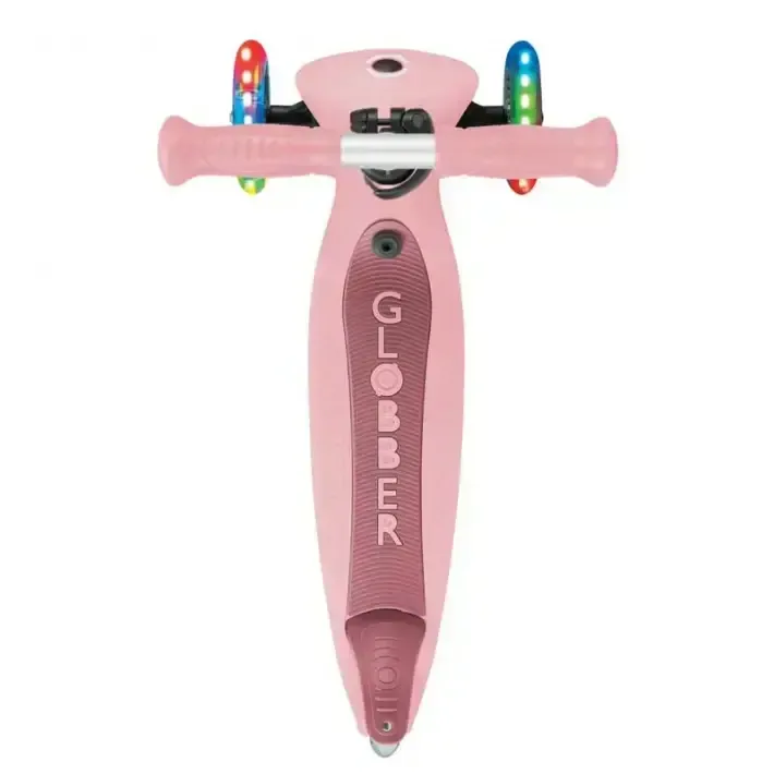 Сгъваема тротинетка с родителски контрол 5 в 1 Globber Go Up Active Lights, пастелно розова, снимка 7