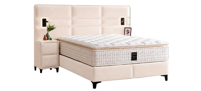 Тапицирана спалня с матрак MATHILDA 150 х 200, снимка 5