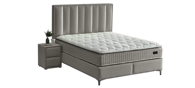 Тапицирана спалня с матрак MINI MOONLIGHT 140 х 200 - пясък 04, снимка 7