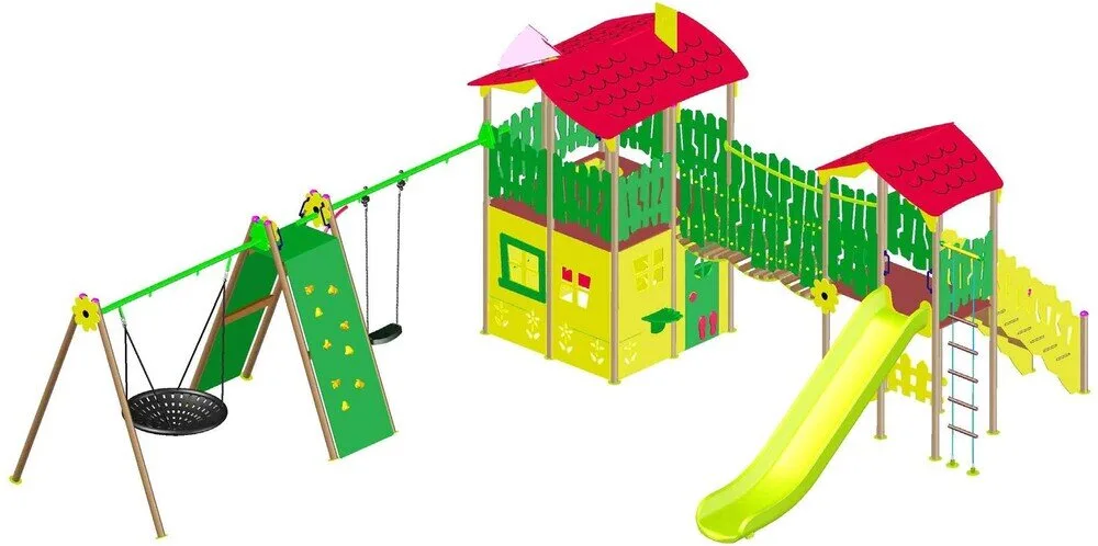 Комбинирано детско съоръжение JUNGLE GYM PS0046-1